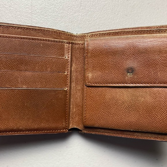 Louis Vuitton Men’s Monogram Pattern Bi Fold Leather Wallet 100% Authentic - Picture 4 of 14